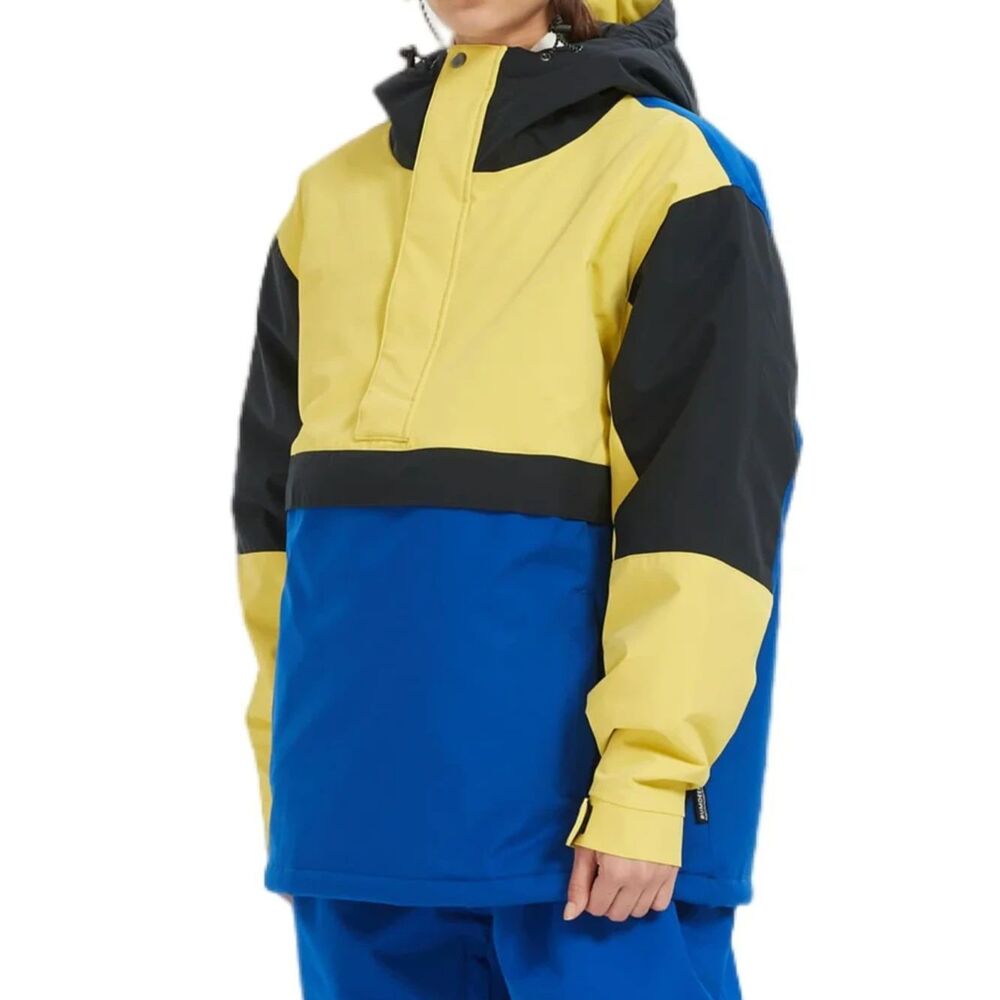 Colorblock half-zip ski jacket